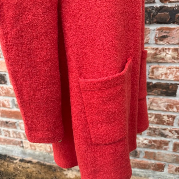 Anthropologie orange wool coat with ruffled collar HWR / M / Excellent condition - Picture 6 of 15